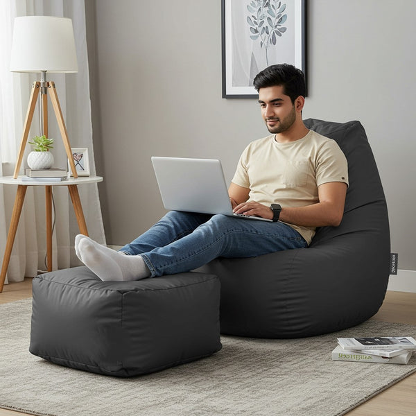 Cone Bean Bag WIth FREE FOOTSTOOL (Parachute)