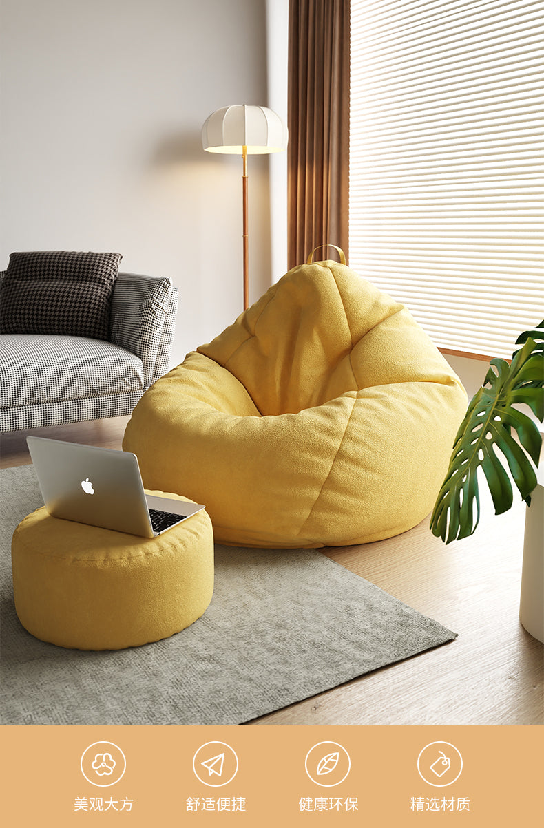 Nature s Nest Jute Bean Bag With Free Foot Stool nature-s-nest-jute-bean-bag-with-free-foot-stool