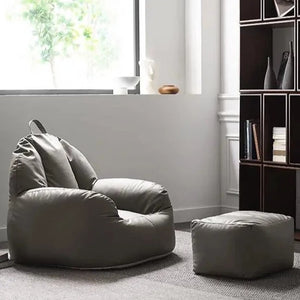 Open image in slideshow, PlushPod Bean Bag Sofa with Footrest
