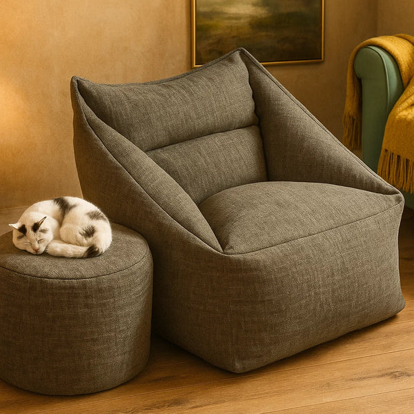 Elasco Bean Bag with Free Foot Stool