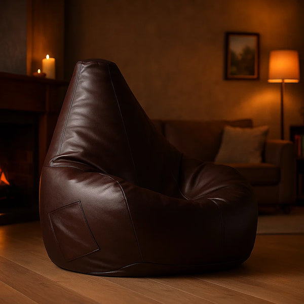 High Back Leather Super Comfortable BeanBag Sofa