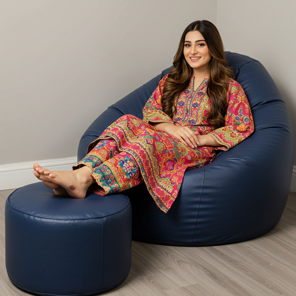 Morbido Bean Bag with Free Footstool