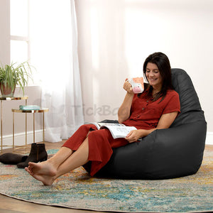 Open image in slideshow, Faux Leather Gaming Bean Bag Recliner
