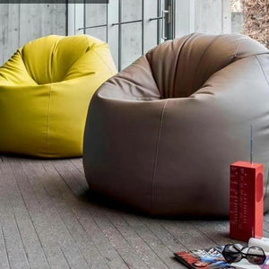 Open image in slideshow, Set of 2 Leather Bean Bags
