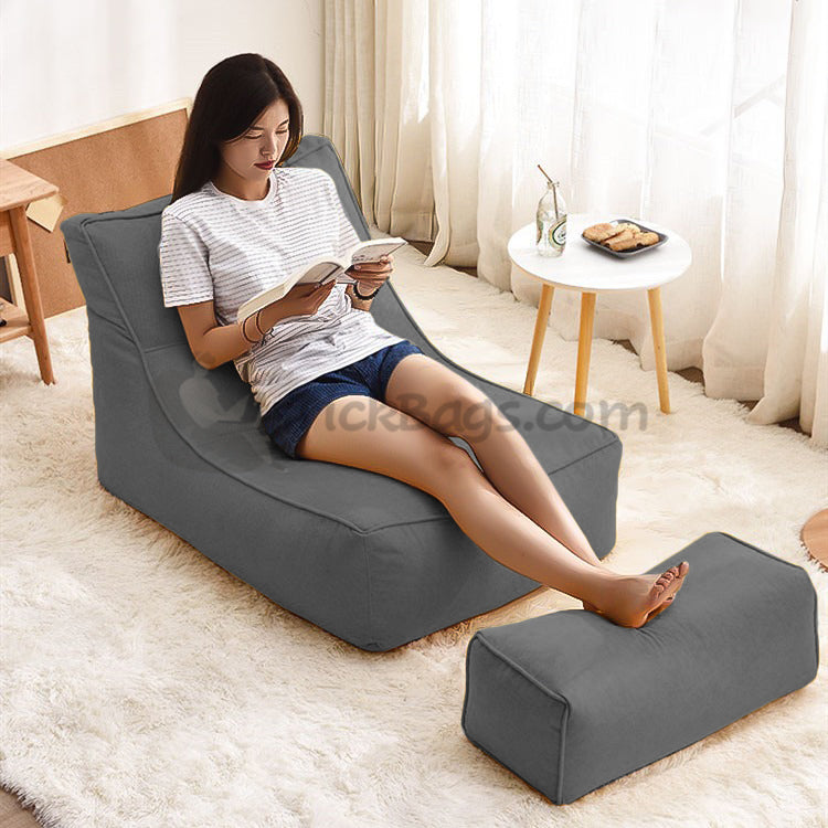 Lounger Bean Bag with Footstool