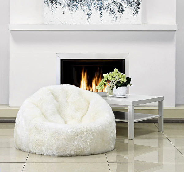 Sheepskin Fur Bean Bag Sofa